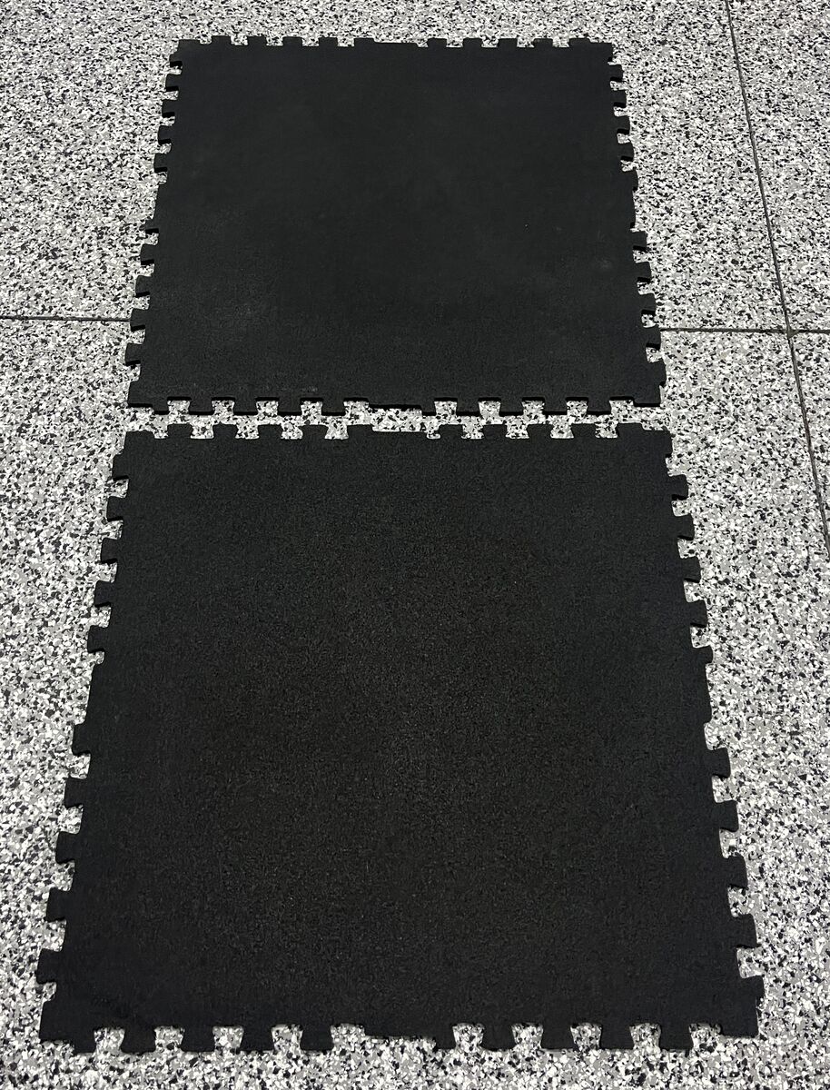 Brand New 33 Interlocking Rubber Gym Mats 30" x 30" 1/4" Thick - Home Gym Flooring ~206 sq ft