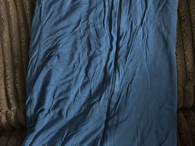 Baby Blue Zip-Up Sleep Sack & Black Bib