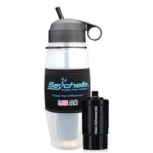 Seychelle Advanced Emergency Backpacking Camping Water Filter Bottle