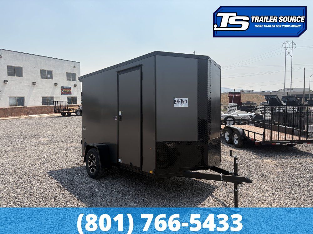 6x10 Look ST DLX Enclosed Cargo Trailer - 6'6" Interior - 3.5K GVWR - .080 PolyCor, Alloy Wheels, Black Out Package, Rear