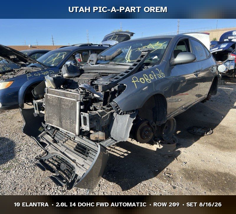 New Arrival - 2010 Hyundai Elantra Parts - UTPAP Orem