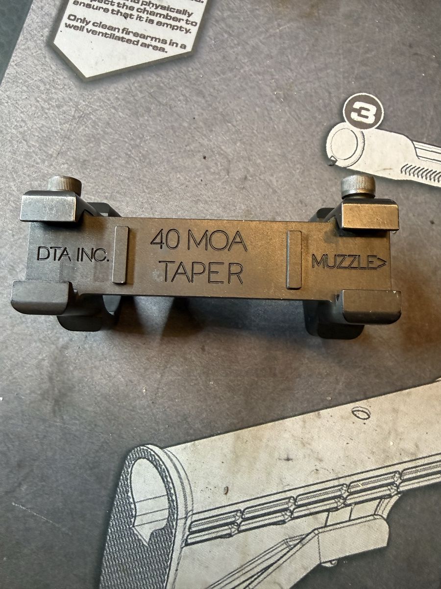 DT Ultralight Scope Mount, 34mm 40MOA