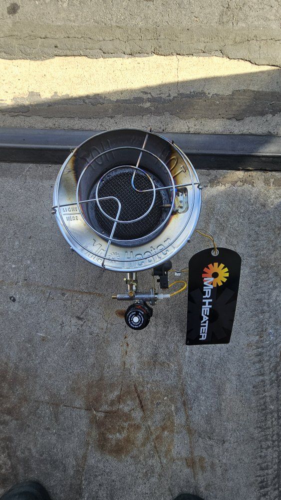 Mr. Heater Portable Propane Heater with 30lb Flaming King Propane Cylinder