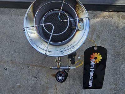 Mr. Heater Portable Propane Heater with 30lb Flaming King Propane Cylinder