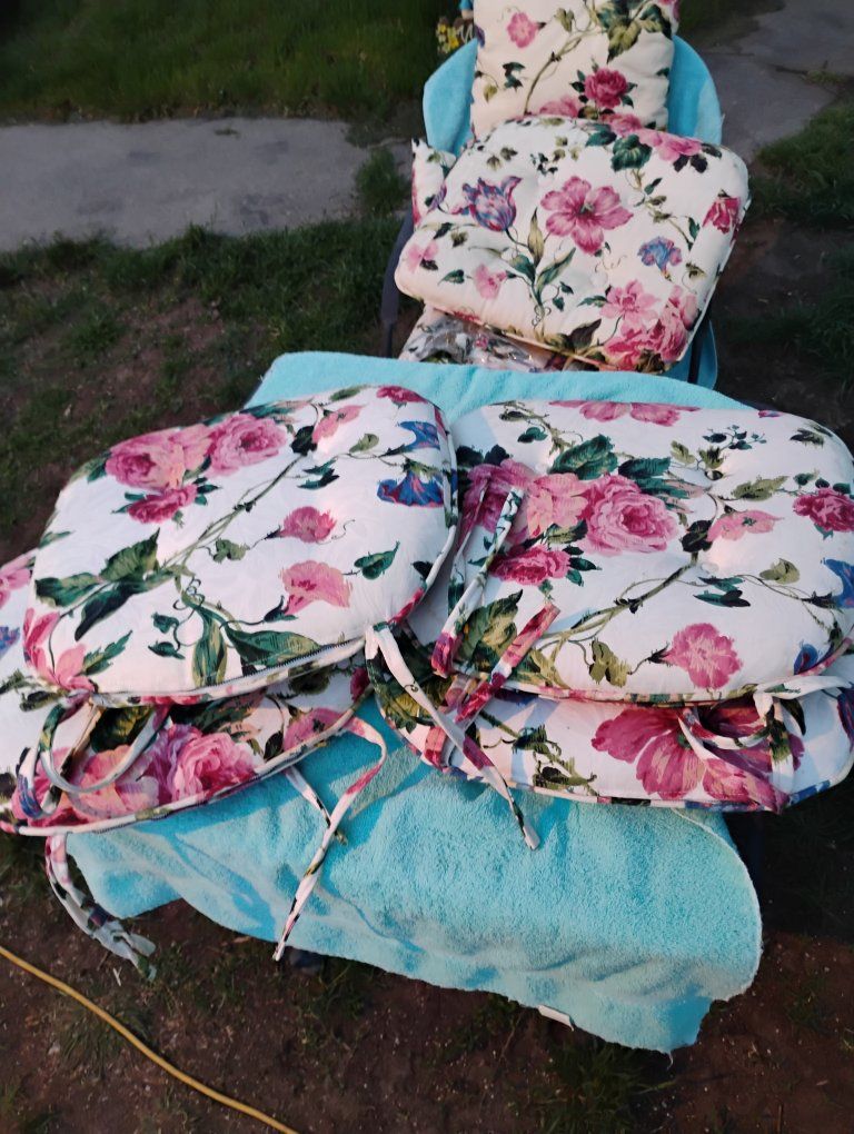 Matching Outdoor Chair And Side Cushions Handmade