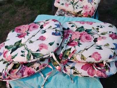 Matching Outdoor Chair And Side Cushions Handmade