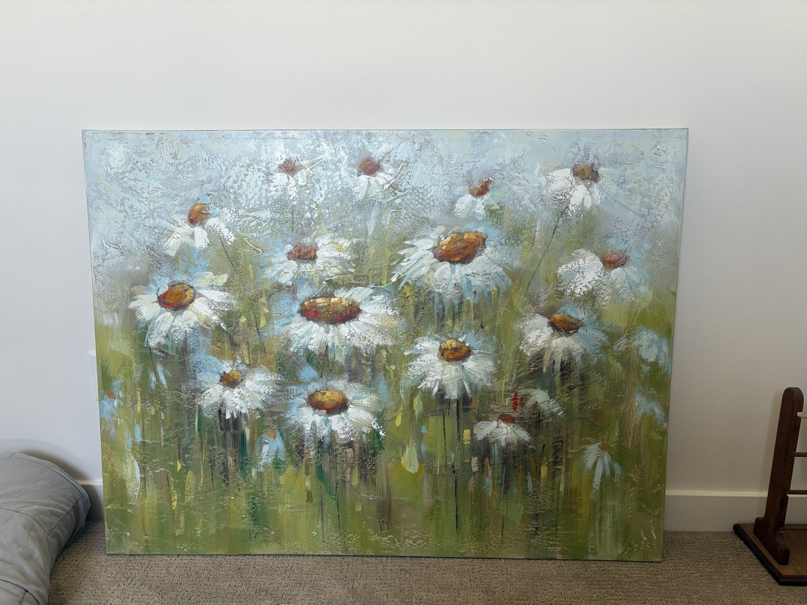 Daisy oil painting