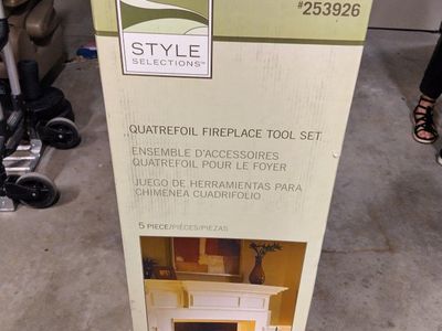 Style Selections Quatrefoil Fireplace Tool Set 5-Piece