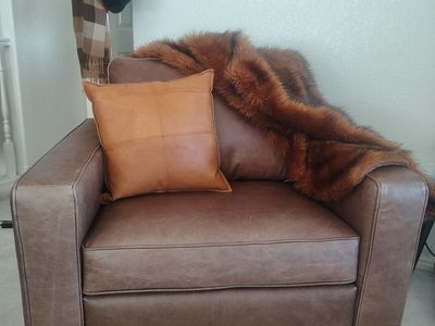 Top Grain Leather Chair (not fake leather listed as real for $100 here)