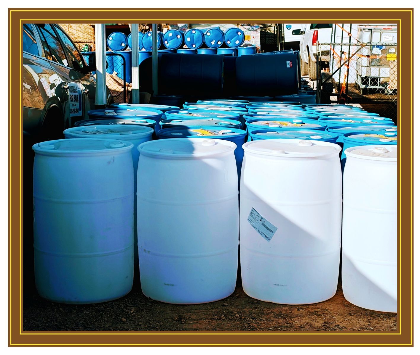 Water Barrells 55 Gallon Two 2inch Openings to Pour and Vent