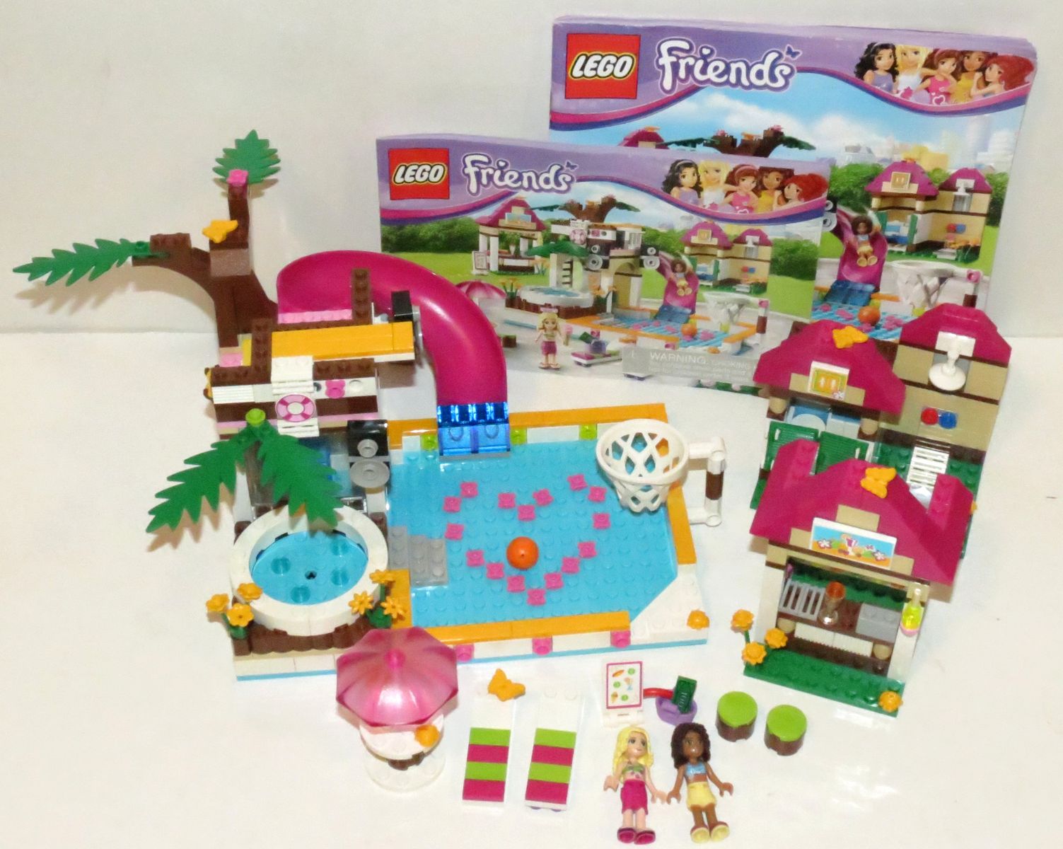 Lego FRIENDS 41008 Heartlake City Pool w/ Figs & Manuals