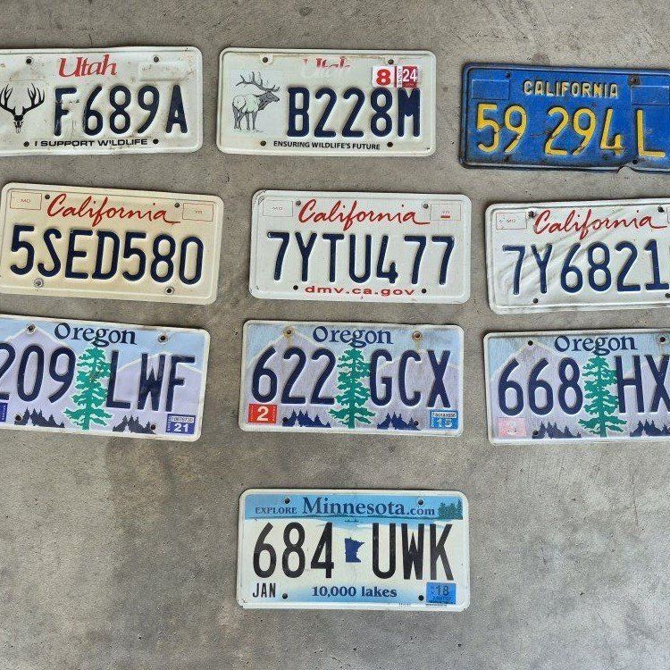 Misc License Plates $15 Each
