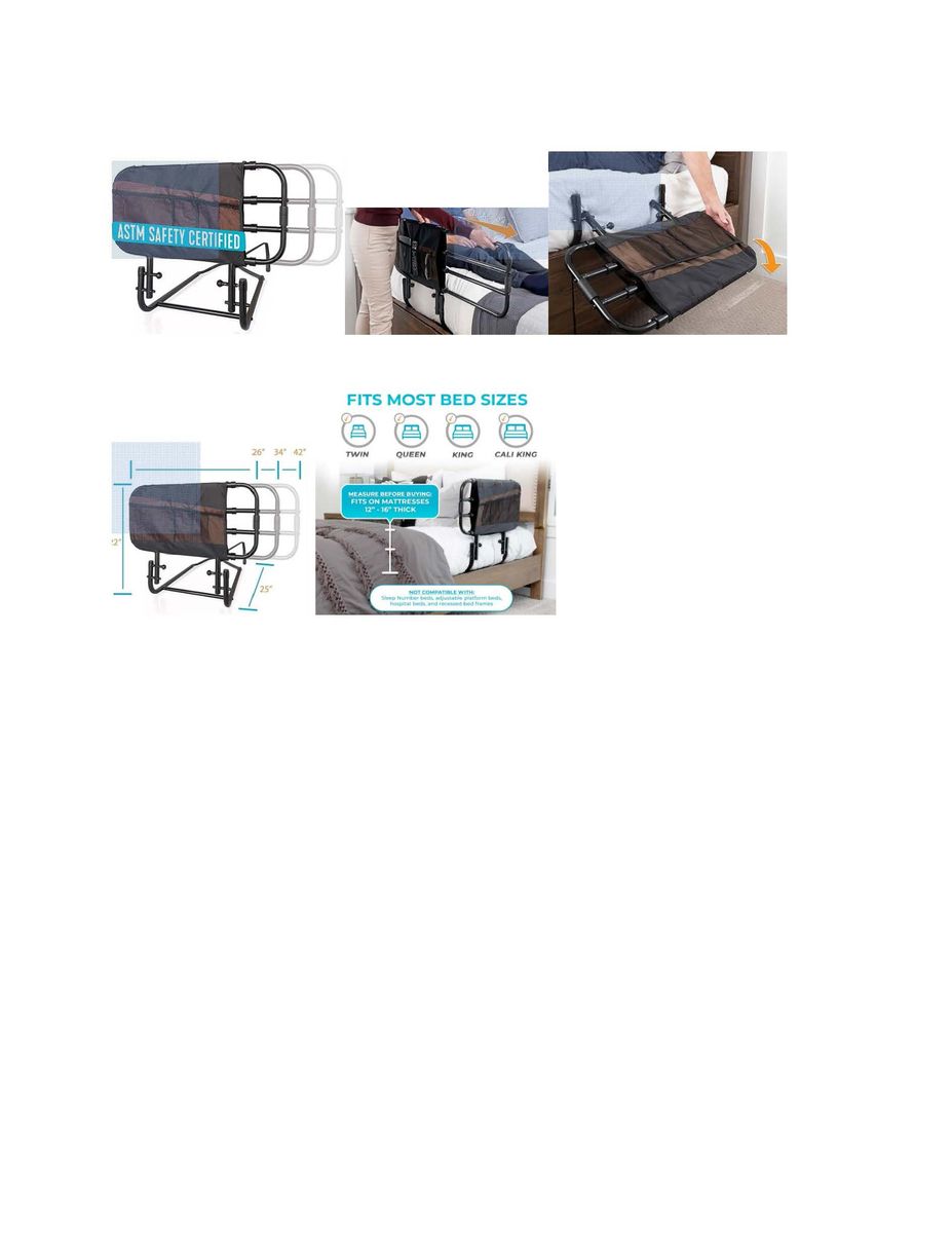 EZ Adjustable Bed Rail