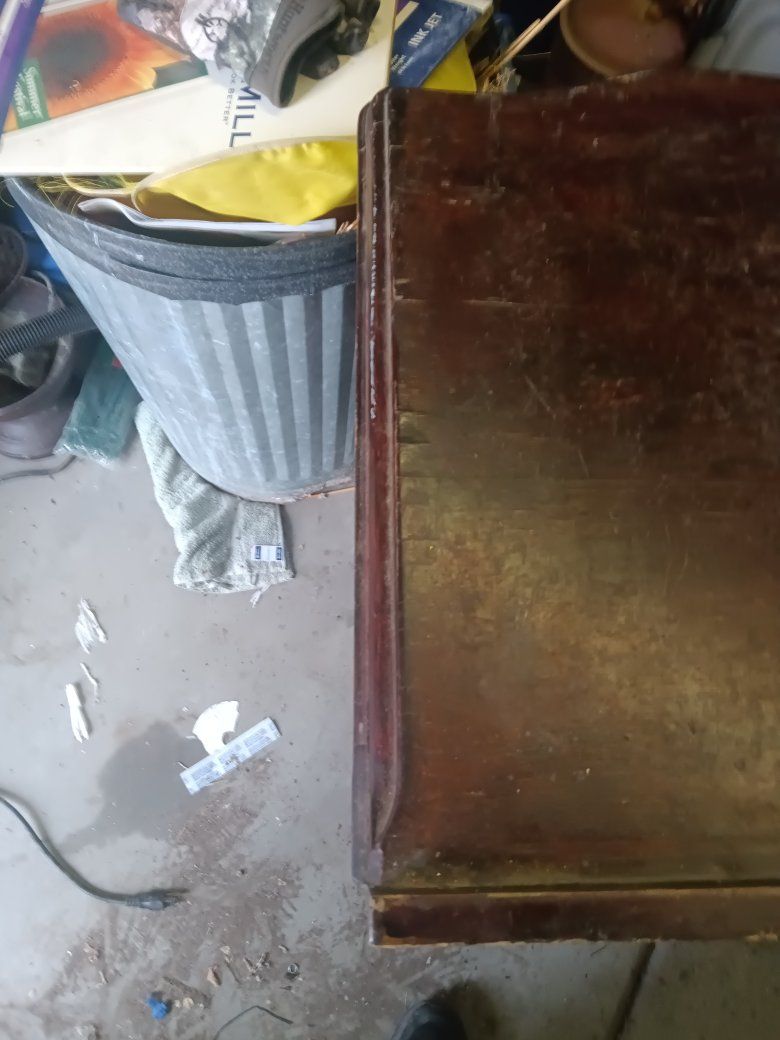 vintage serpentine dresser