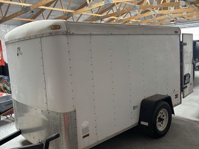 Pace American Single Axle Enclosed Cargo Trailer - White