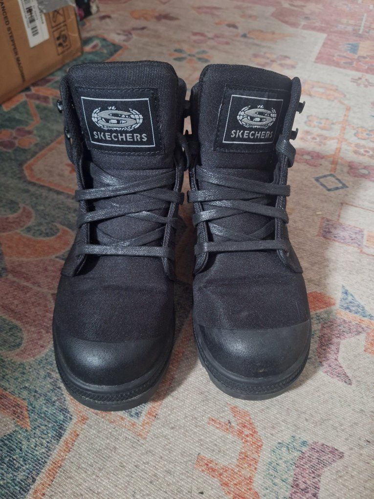 sketchers women's steel toe work boots
