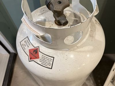 Standard White Propane Tank Gas Cylinder
