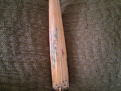 Vintage Hand-Painted Chinese Japanese Paper Parasol Umbrella Butterflies Flowers Asian Art