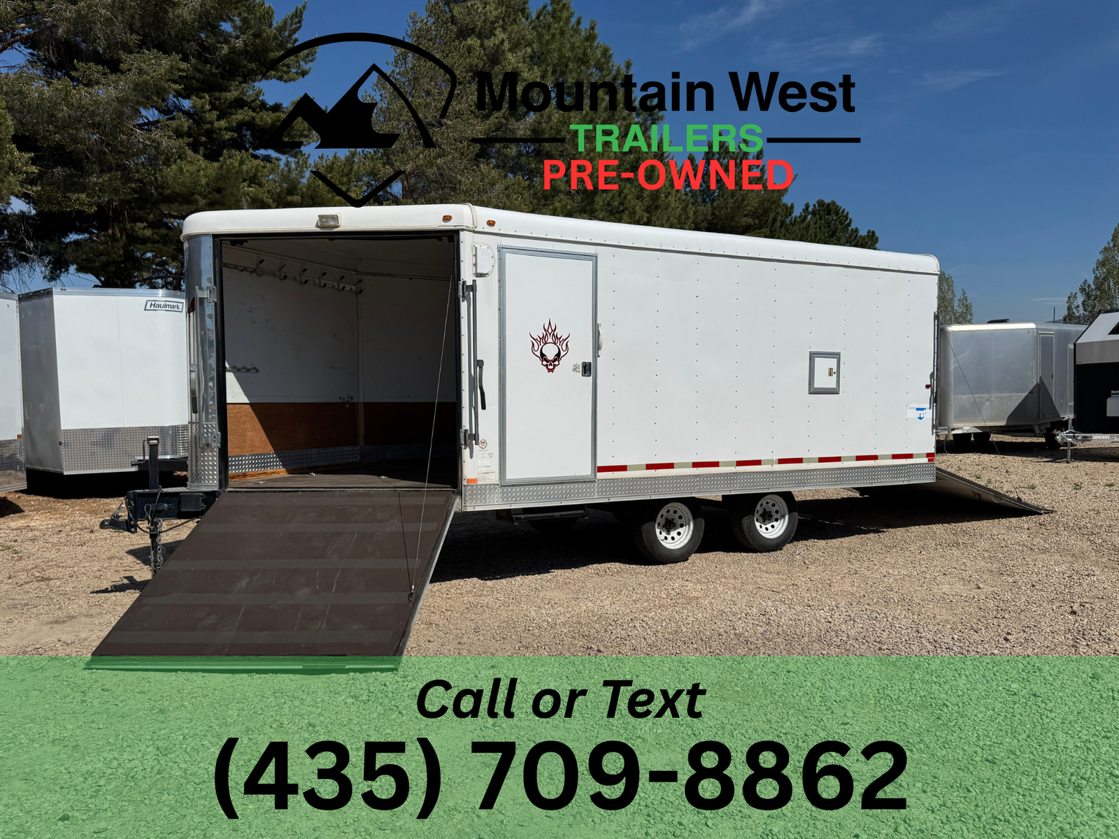 2007 USED Interstate 8.5X21 Enclosed Snowmobile Trailer