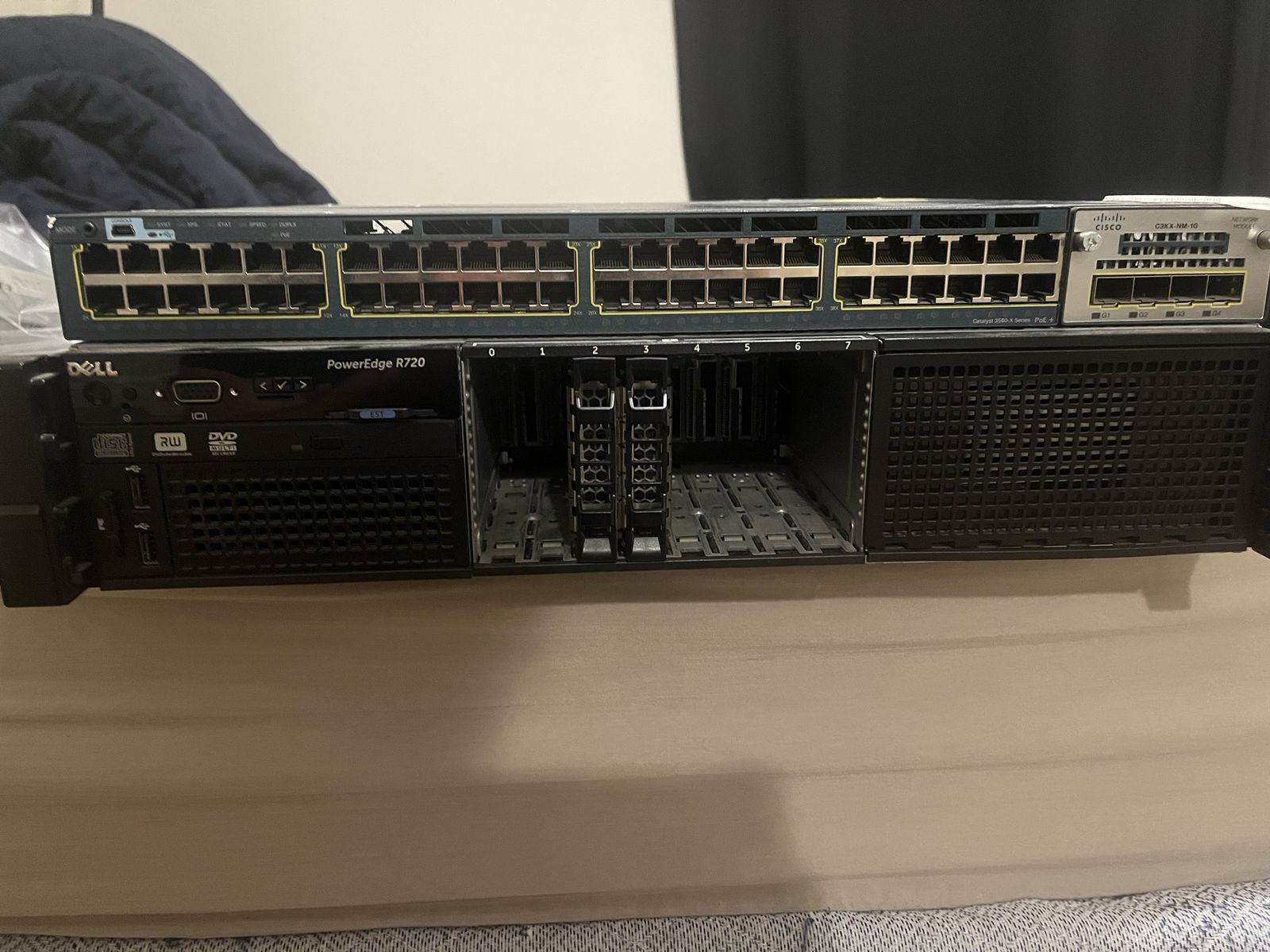 Cisco Switch + Dell R720 Server Bundle $200