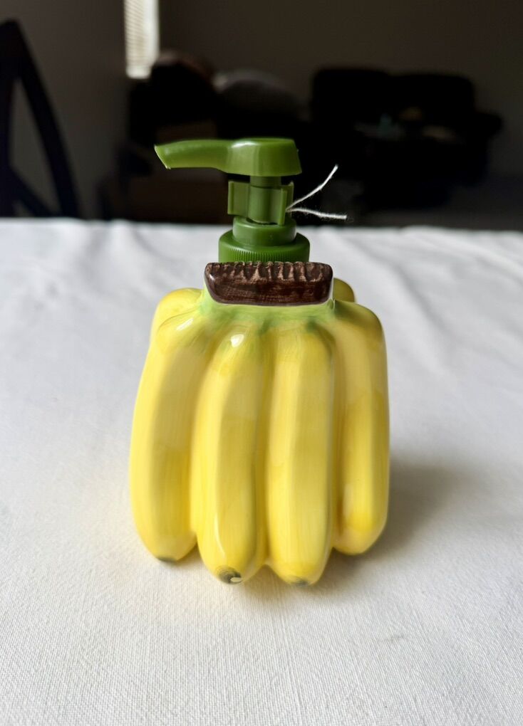 Ceramic Retro Banana Soap Dispenser