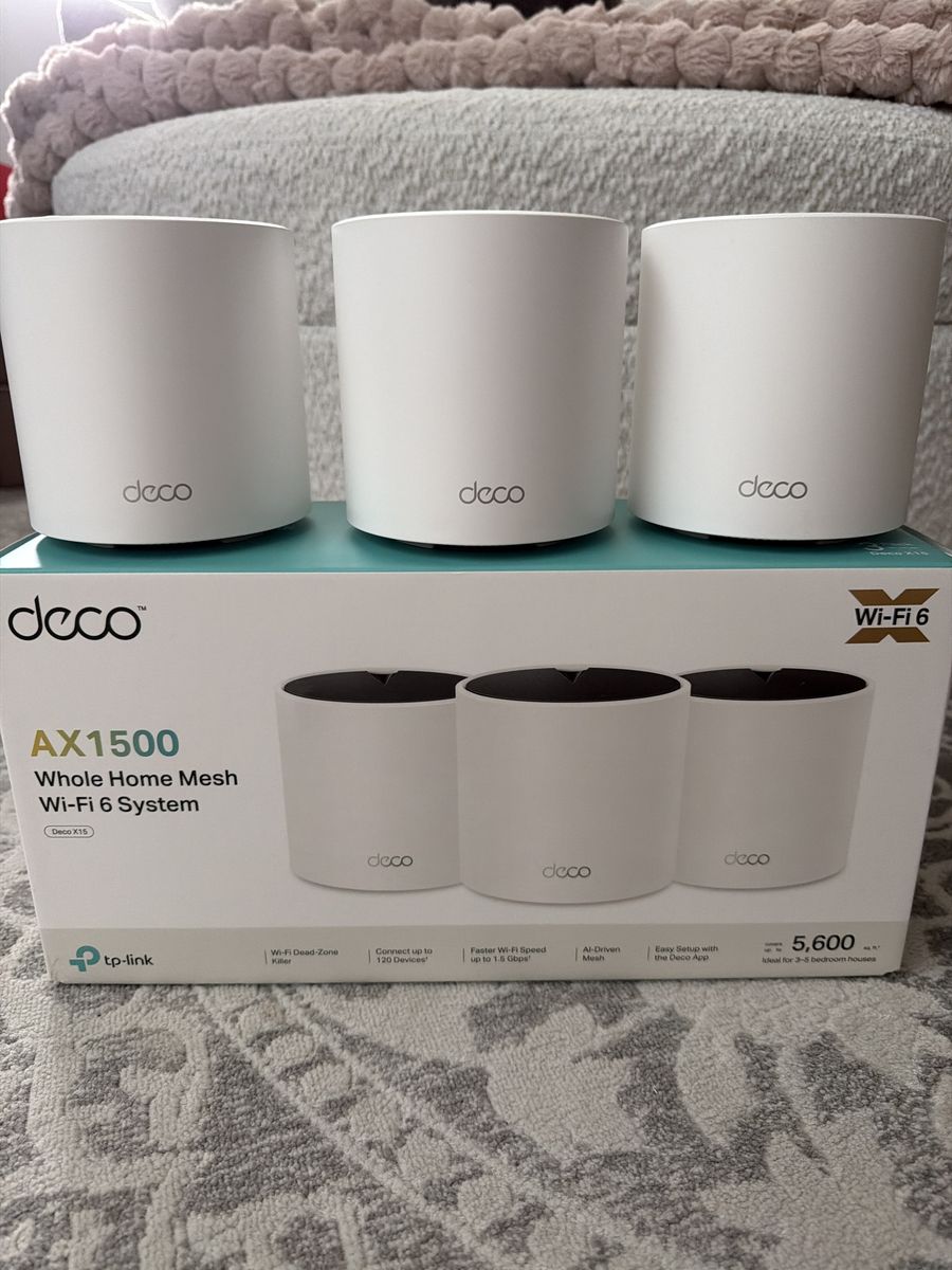 Deco home mesh WiFi 6 router