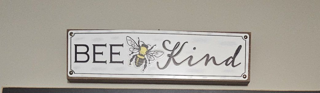 Wood Bee Sign