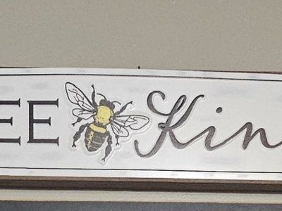 Wood Bee Sign