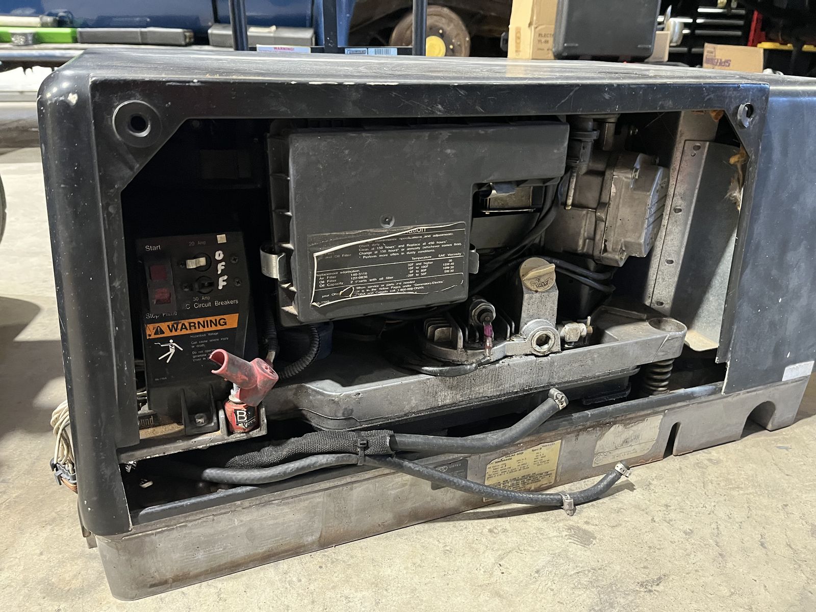 Cummins Onan Generator 5500w On Isolator Base