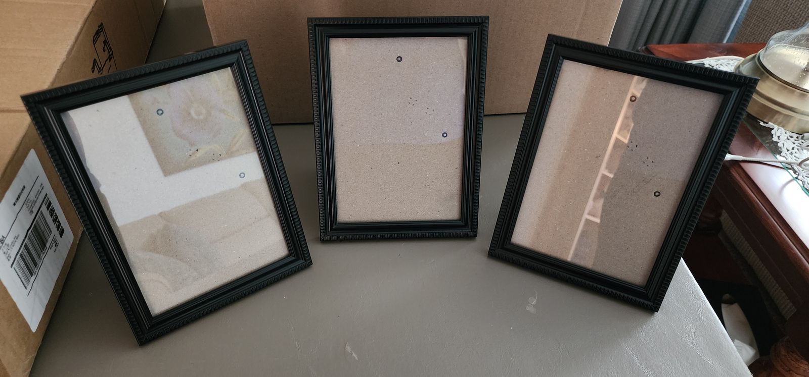 Three 5 X 7 picture frames