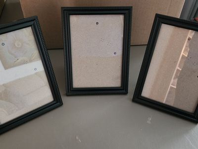 Three 5 X 7 picture frames