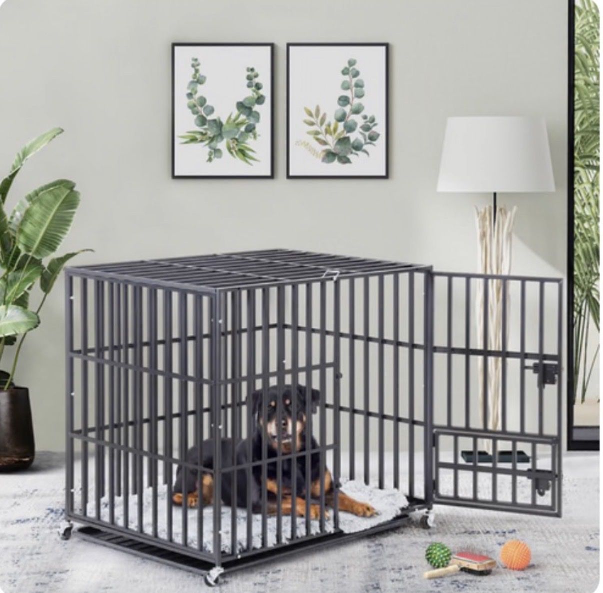 Brand new! 37” 42” 46” Heavy Duty Dog Cage Pet Dog Crate