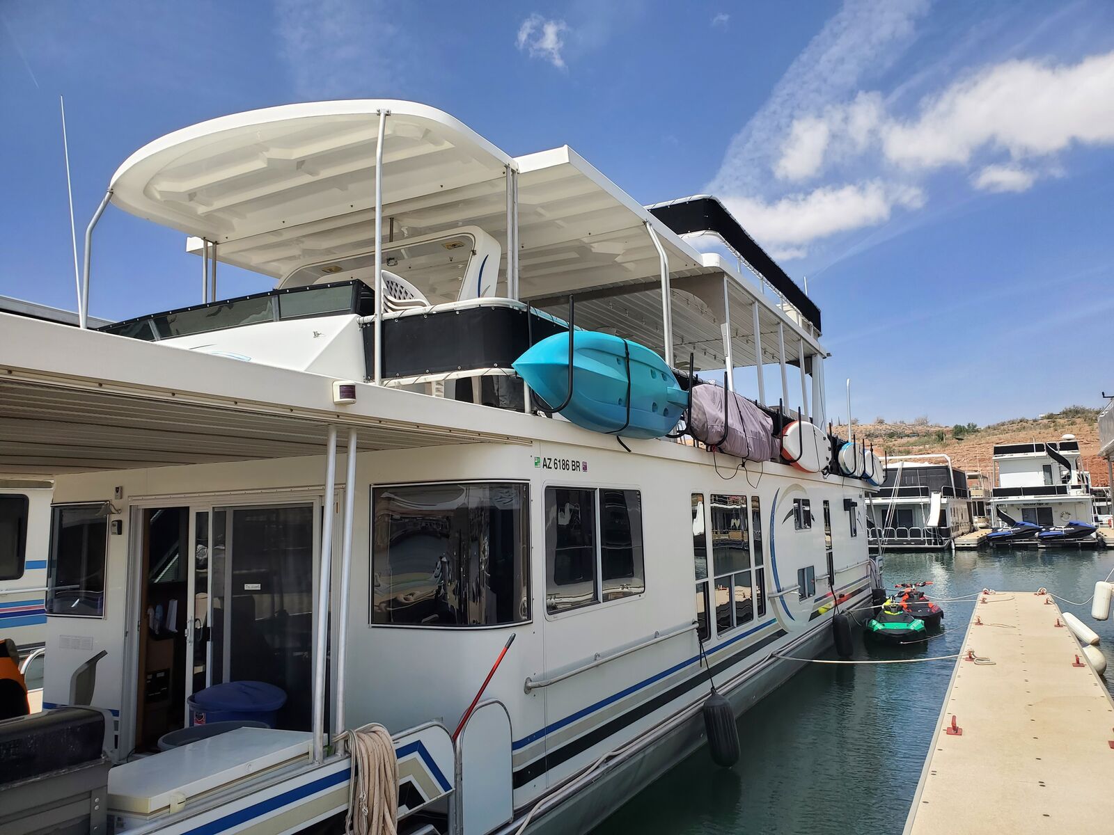 Lake Powell Whole Ownership Houseboat with Sea Doos FOR SALE with Wahweap Marina Slip