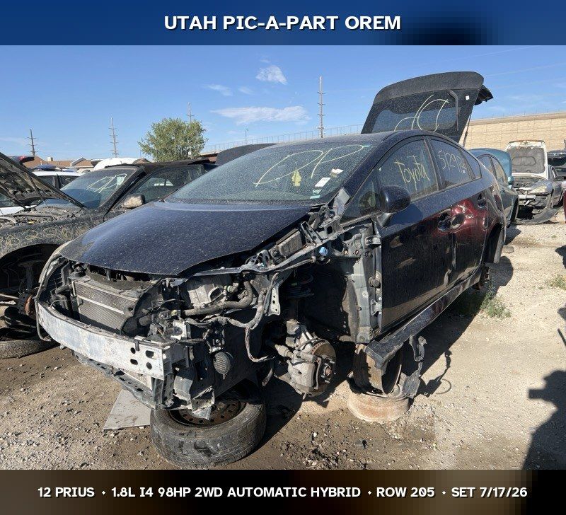 2012 Toyota Prius Parts - UTPAP Orem