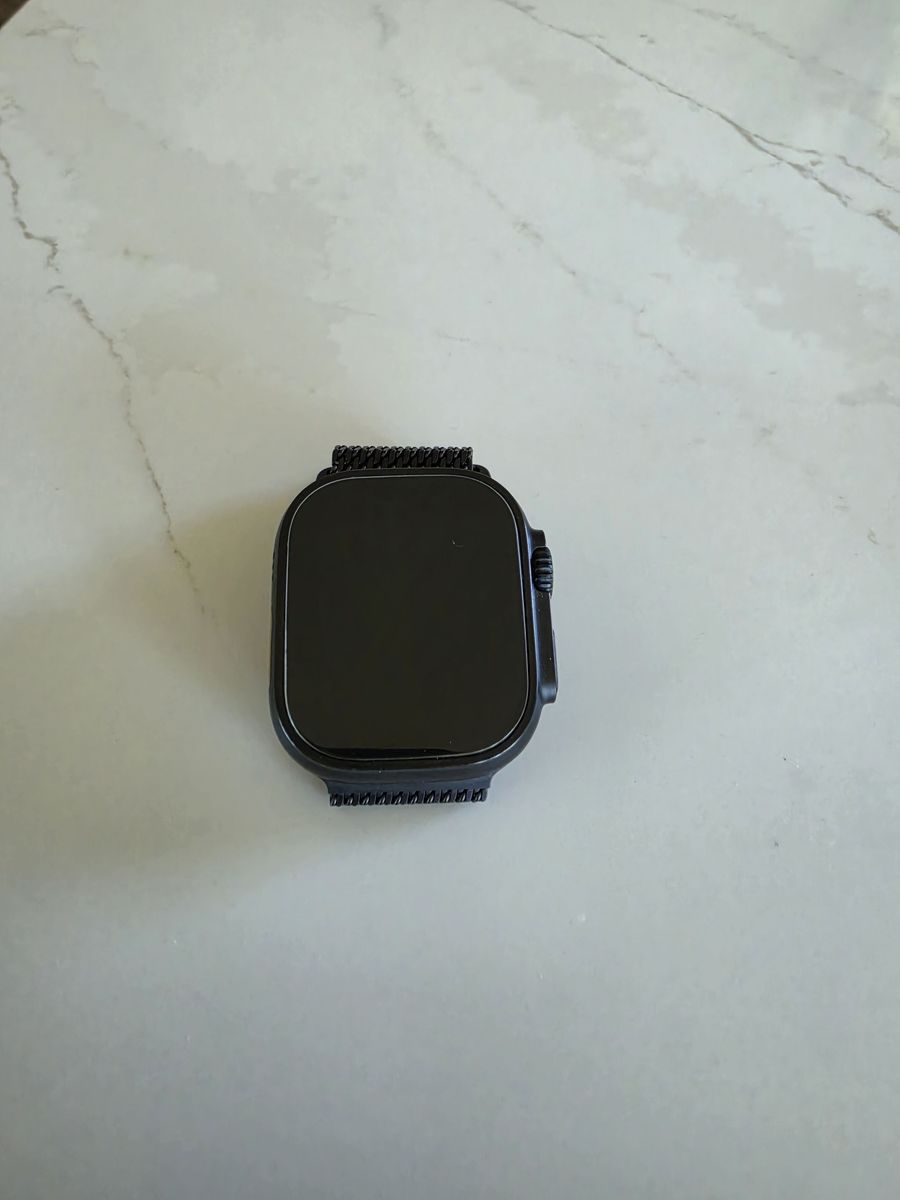 Apple Watch Ultra 2 (GPS+Cellular) 49mm Titanium Case with Black Titanium Milanese Loop - Medium - Black - (2024)