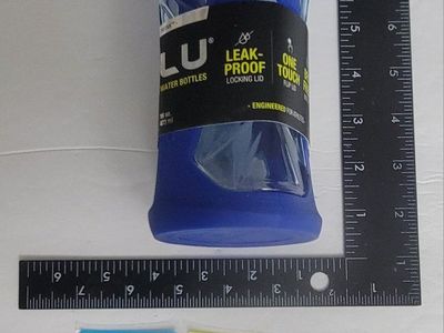 ZULU Water Bottle 16 oz Blue Leak-Proof Locking Lid One Touch Flip