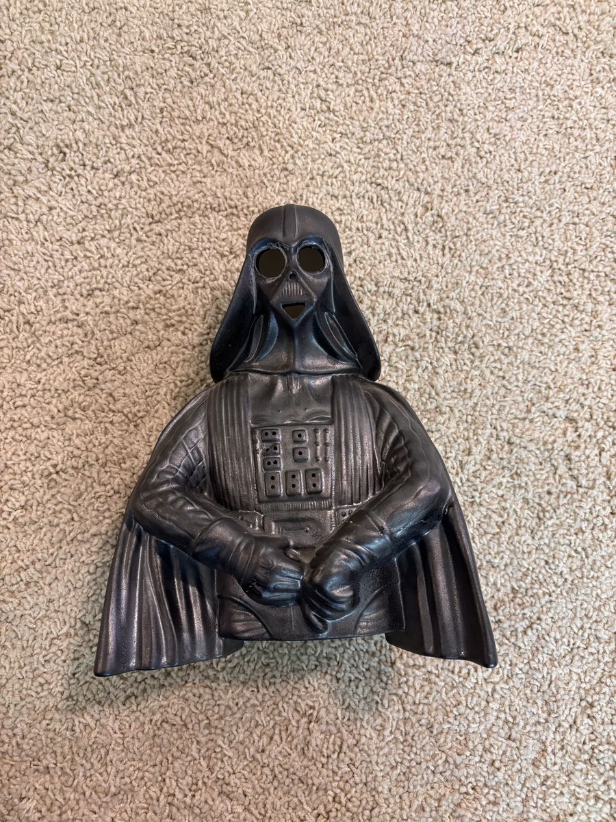 Vintage Star Wars Darth Vader Ceramic Candle Topper