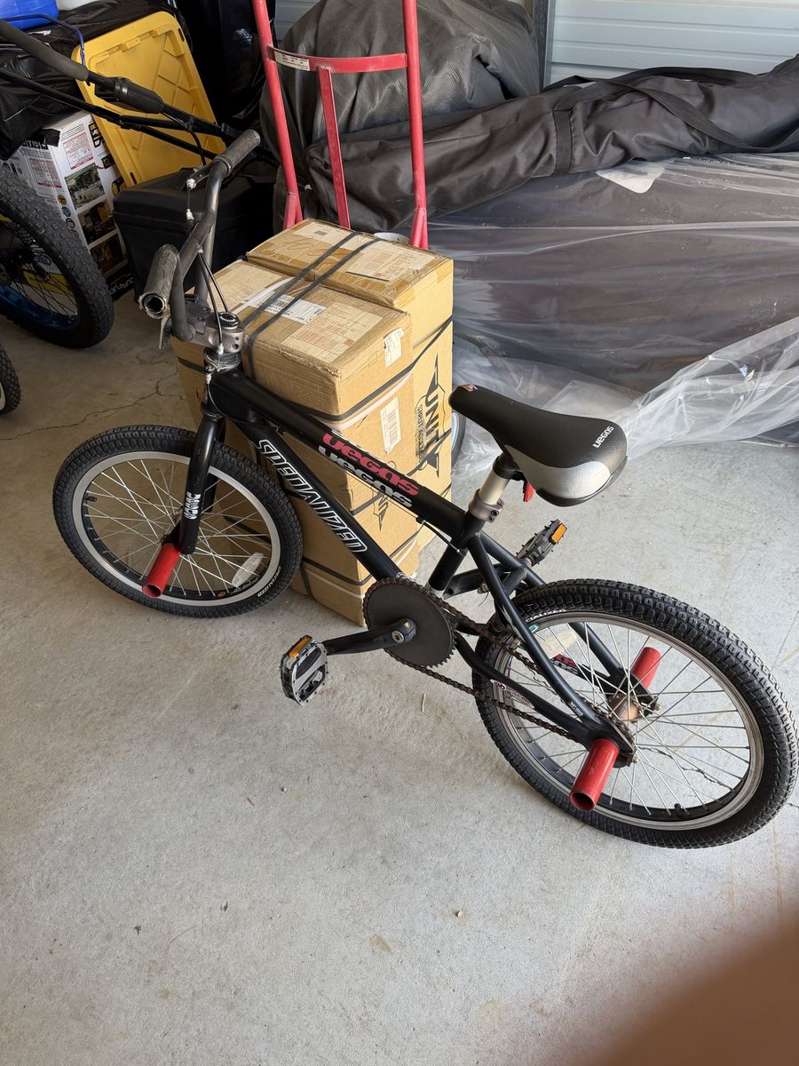 Specialized Vegas BMX Bike Black with Red Pegs