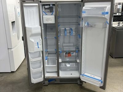 NEW WHIRLPOOL 33 INCH STAINLESS SIDE BY SIDE