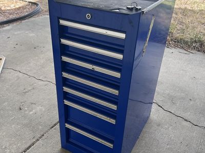 Blue Rolling Tool Cabinet Chest with Multiple Drawers
