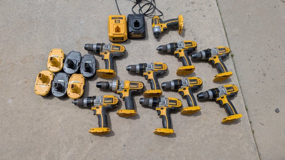 Older model hammer drills and batterys