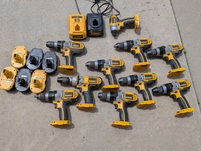 Older model hammer drills and batteries