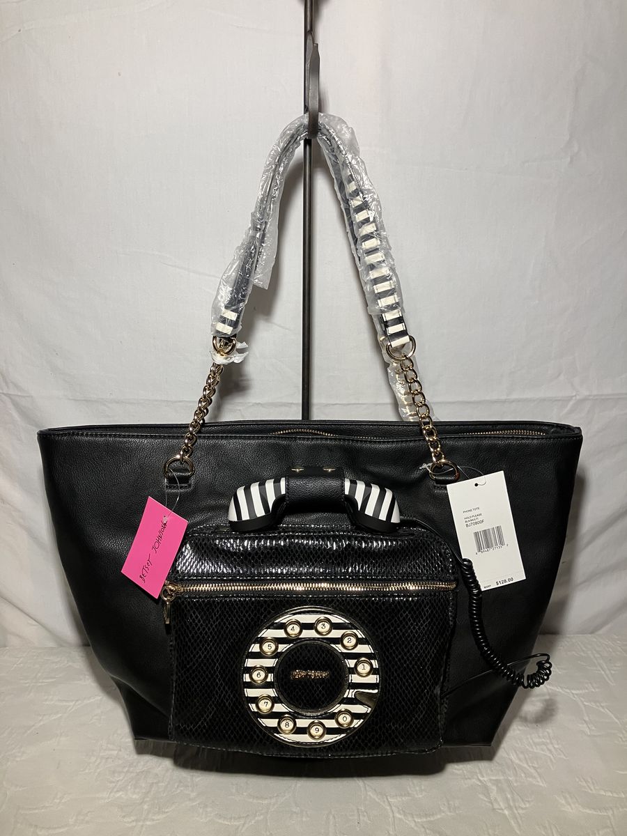 Betsey Johnson Rotary Phone Tote Bag ($128 Retail)