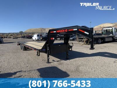 8.5x32 Maxx-D LKX Gooseneck Equipment Trailer - 25K GVWR - 12k Axles
