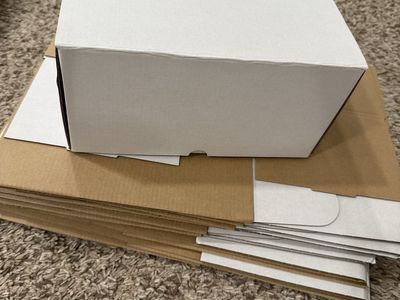 Large indestructible Uline white mailers