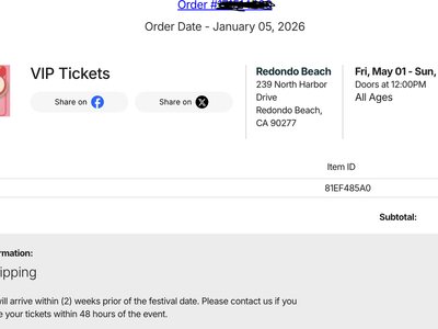 BeachLife Festival VIP Ticket