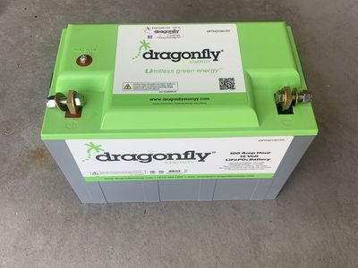 Dragonfly Energy 100Ah 12V LiFePO4 Heated Battery (Battle Born) never been installed.