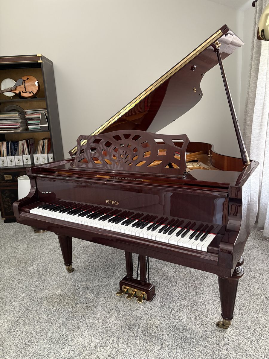 Petrof Grand Piano - Beautiful Polished Wood Finish