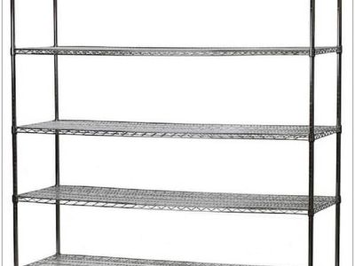 5-Tier Heavy Duty Metal Wire Shelving Unit 72" x 24" x 72"