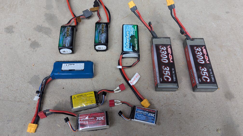 RC crawler batteries New and used